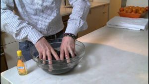 hand washing silk